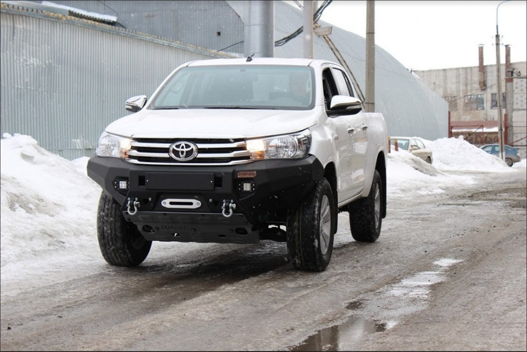 Parechocs Avant Rival en Aluminium - Toyota Hilux 2016-2020 +Phares LED