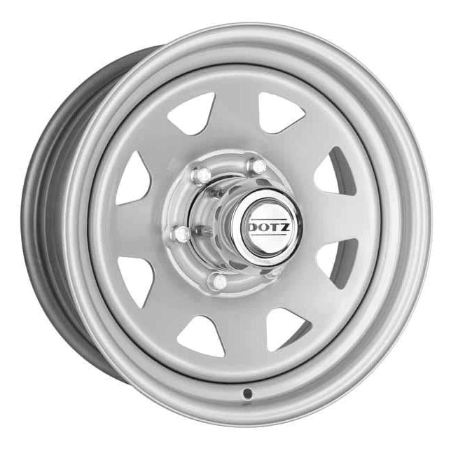 Jantes DOTZ Argent 17x7 déport 20 - Toyota Hilux et Land Cruiser 120/150