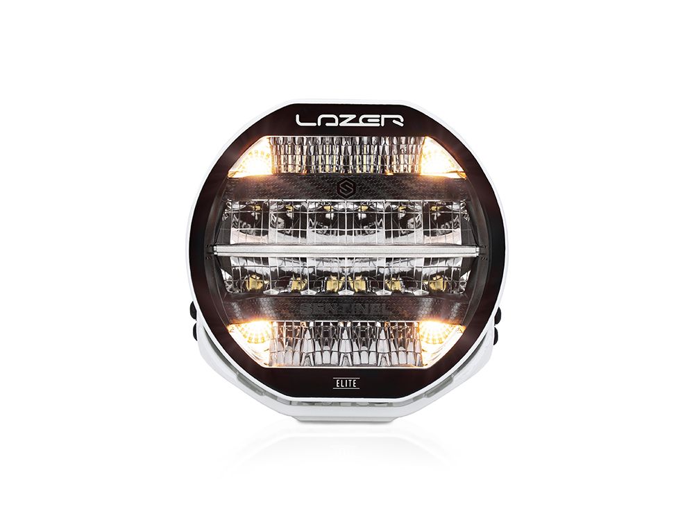Feu 24 LED Lazer blanche - Sentinel 9" + Feux de position - Homologuée CE