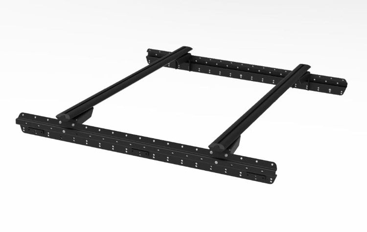 Support de benne (bas) + 2 barres 1500mm Rhinorack - Double Cab