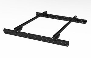 Support de benne (bas) + 3 barres de toit carrées 1500mm Rhinorack - Extra cabine